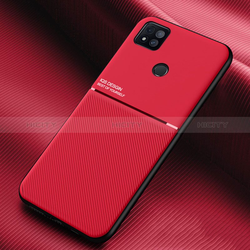 Funda Silicona Carcasa Ultrafina Goma con Magnetico para Xiaomi POCO C31 Rojo