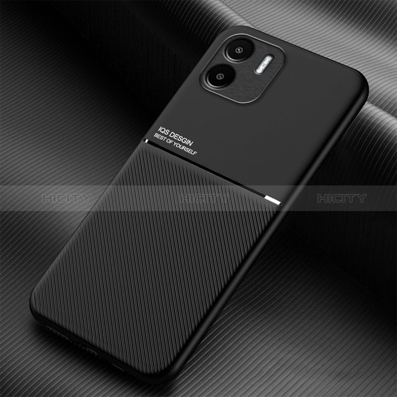 Funda Silicona Carcasa Ultrafina Goma con Magnetico para Xiaomi Poco C50 Negro