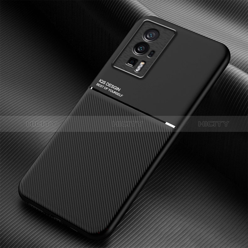 Funda Silicona Carcasa Ultrafina Goma con Magnetico para Xiaomi Poco F5 Pro 5G Negro