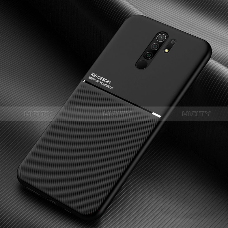 Funda Silicona Carcasa Ultrafina Goma con Magnetico para Xiaomi Poco M2 Negro