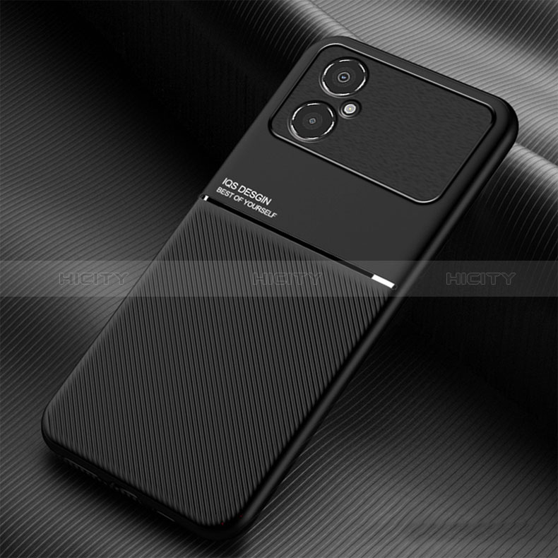 Funda Silicona Carcasa Ultrafina Goma con Magnetico para Xiaomi Poco M4 5G Negro