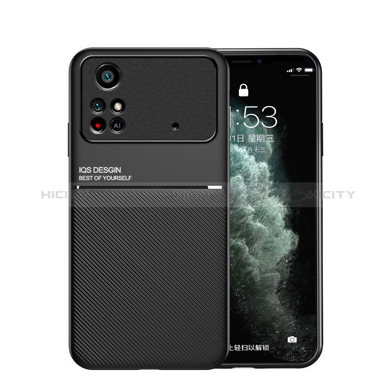 Funda Silicona Carcasa Ultrafina Goma con Magnetico para Xiaomi Poco M4 Pro 4G