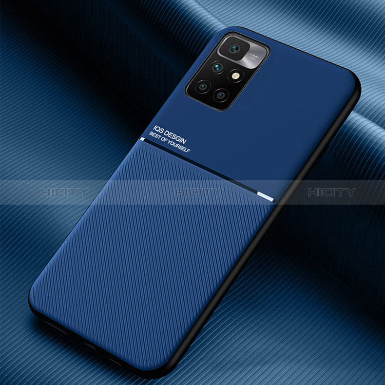 Funda Silicona Carcasa Ultrafina Goma con Magnetico para Xiaomi Redmi 10 (2022) Azul