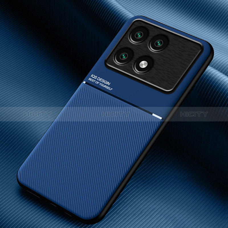 Funda Silicona Carcasa Ultrafina Goma con Magnetico para Xiaomi Redmi K70 Pro 5G Azul