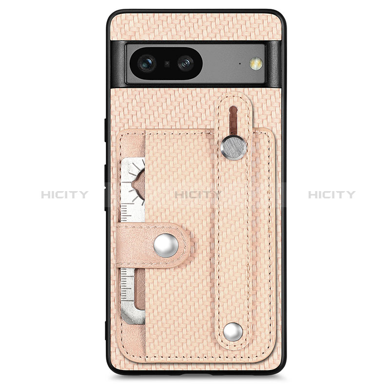 Funda Silicona Carcasa Ultrafina Goma con Magnetico S01D para Google Pixel 7a 5G Oro