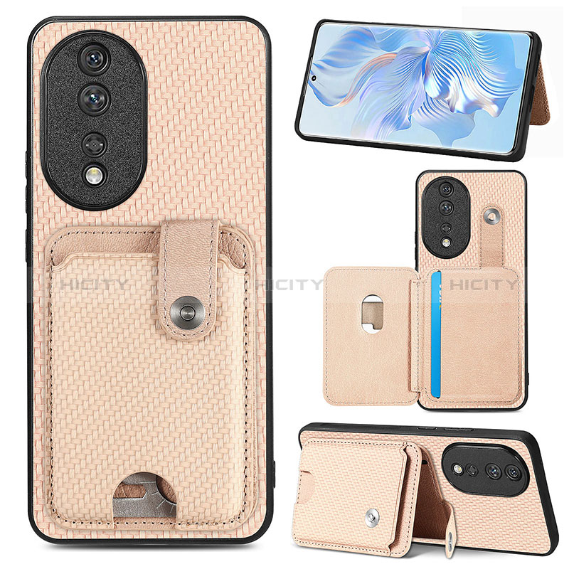 Funda Silicona Carcasa Ultrafina Goma con Magnetico S01D para Huawei Honor 80 5G