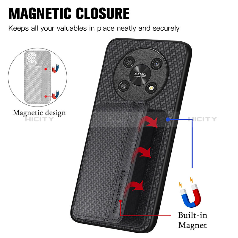 Funda Silicona Carcasa Ultrafina Goma con Magnetico S01D para Huawei Honor Magic4 Lite 5G