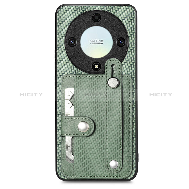 Funda Silicona Carcasa Ultrafina Goma con Magnetico S01D para Huawei Honor Magic5 Lite 5G Verde