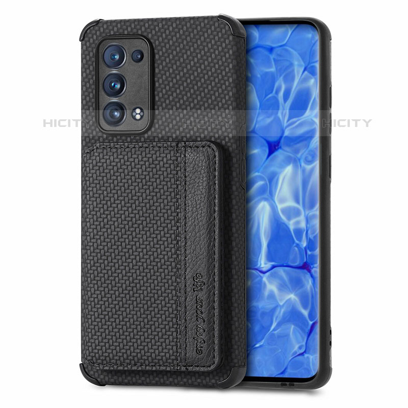 Funda Silicona Carcasa Ultrafina Goma con Magnetico S01D para Oppo Reno6 Pro 5G