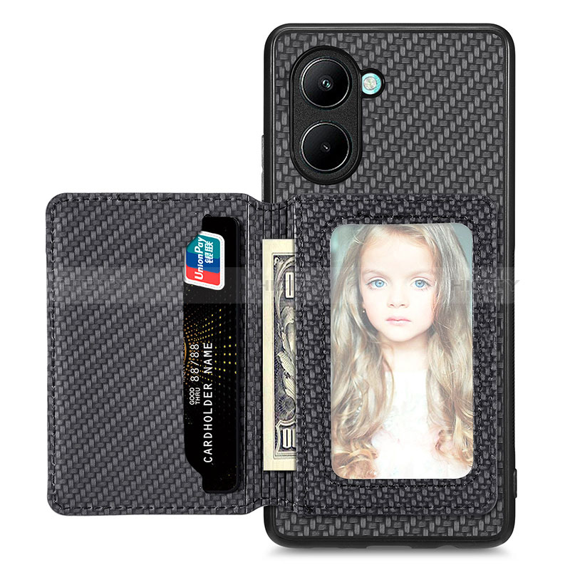 Funda Silicona Carcasa Ultrafina Goma con Magnetico S01D para Realme C33