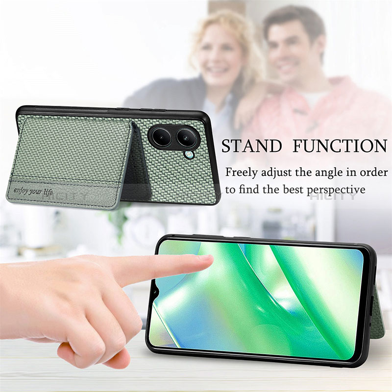 Funda Silicona Carcasa Ultrafina Goma con Magnetico S01D para Realme C33