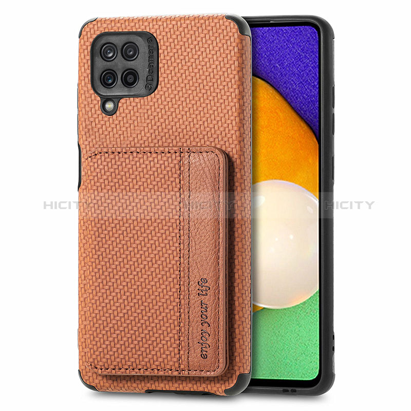 Funda Silicona Carcasa Ultrafina Goma con Magnetico S01D para Samsung Galaxy A12