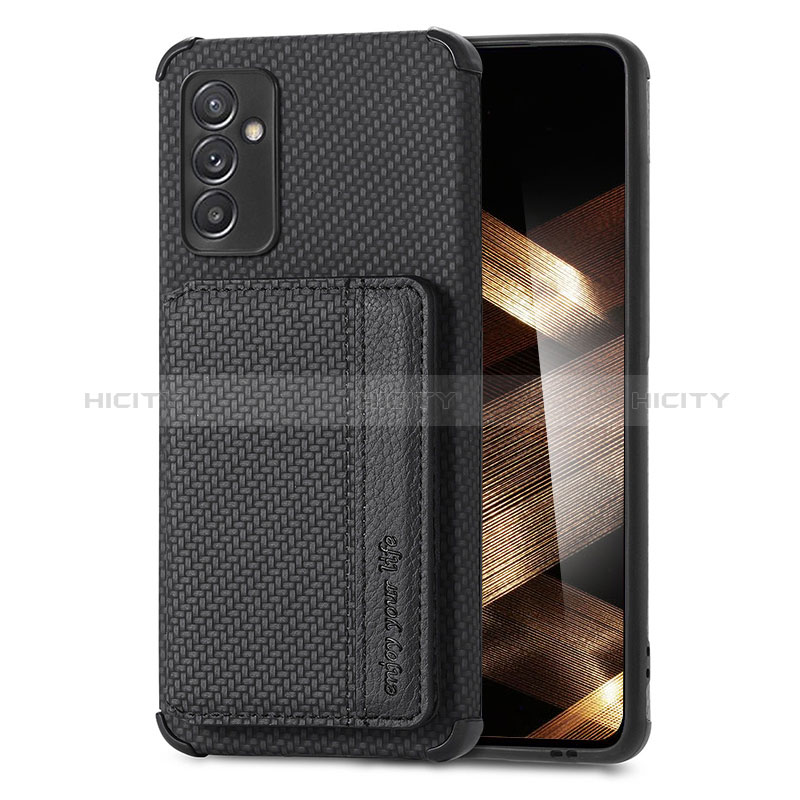 Funda Silicona Carcasa Ultrafina Goma con Magnetico S01D para Samsung Galaxy A15 5G Negro