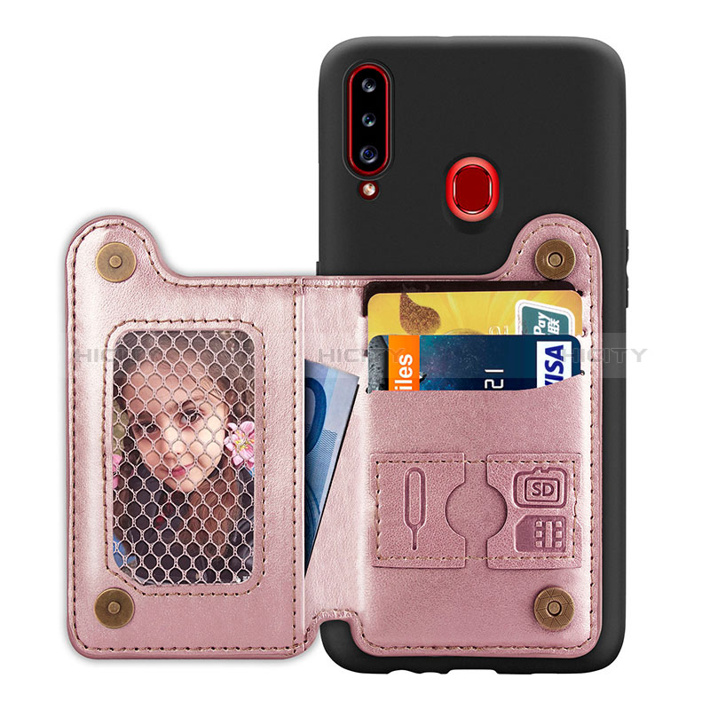 Funda Silicona Carcasa Ultrafina Goma con Magnetico S01D para Samsung Galaxy A20s