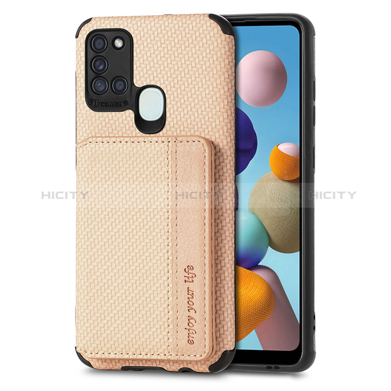 Funda Silicona Carcasa Ultrafina Goma con Magnetico S01D para Samsung Galaxy A21s