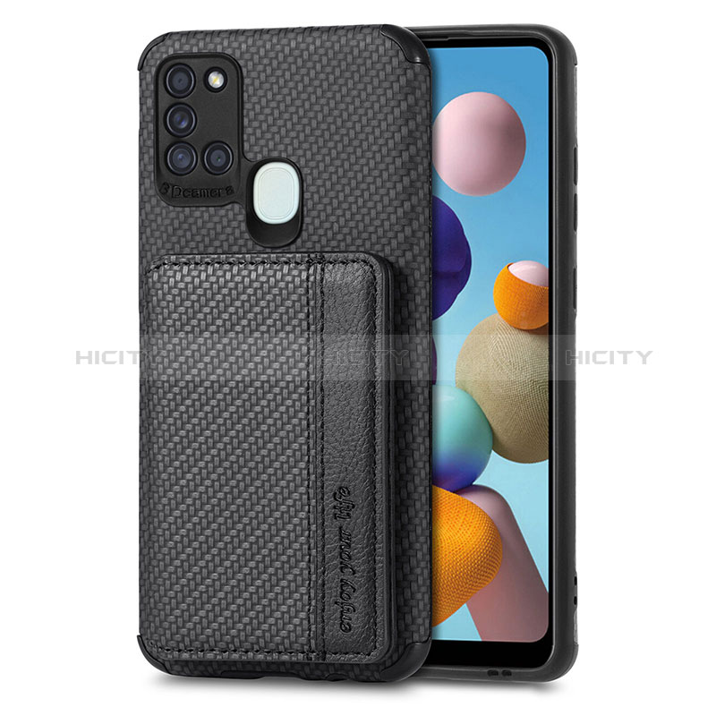 Funda Silicona Carcasa Ultrafina Goma con Magnetico S01D para Samsung Galaxy A21s