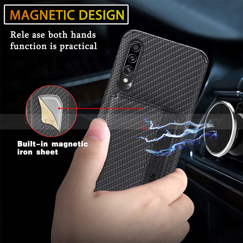 Funda Silicona Carcasa Ultrafina Goma con Magnetico S01D para Samsung Galaxy A50S