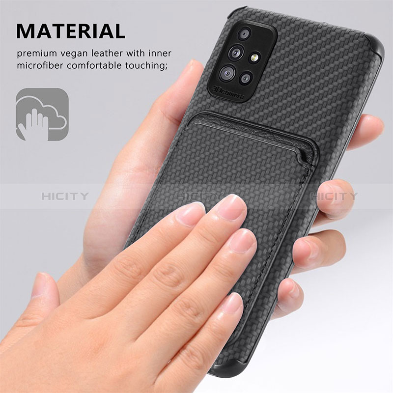 Funda Silicona Carcasa Ultrafina Goma con Magnetico S01D para Samsung Galaxy A51 4G