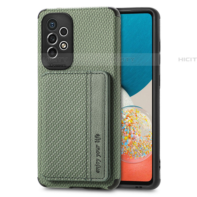 Funda Silicona Carcasa Ultrafina Goma con Magnetico S01D para Samsung Galaxy A53 5G Verde
