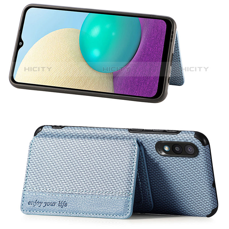 Funda Silicona Carcasa Ultrafina Goma con Magnetico S01D para Samsung Galaxy M02