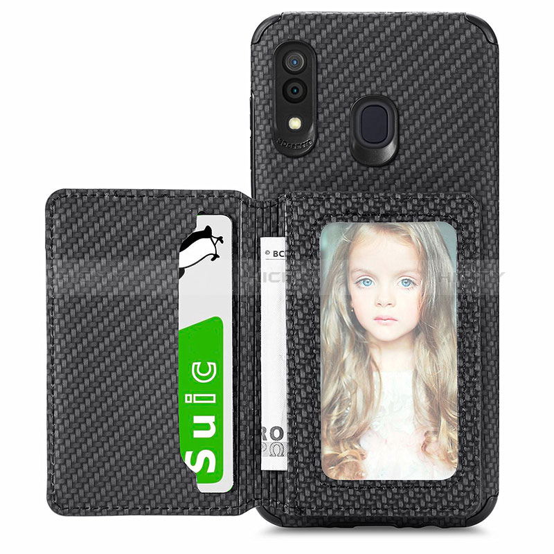 Funda Silicona Carcasa Ultrafina Goma con Magnetico S01D para Samsung Galaxy M10S