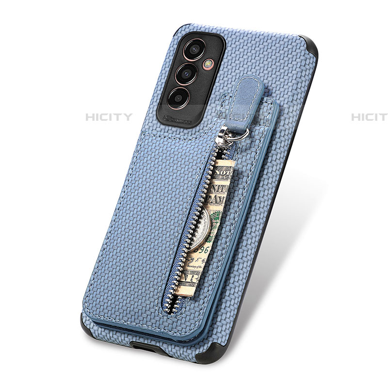 Funda Silicona Carcasa Ultrafina Goma con Magnetico S01D para Samsung Galaxy M13 4G Azul