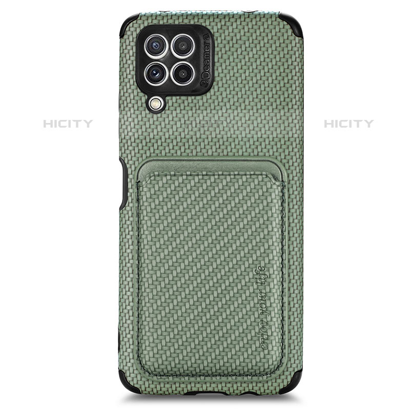 Funda Silicona Carcasa Ultrafina Goma con Magnetico S01D para Samsung Galaxy M32 4G Verde