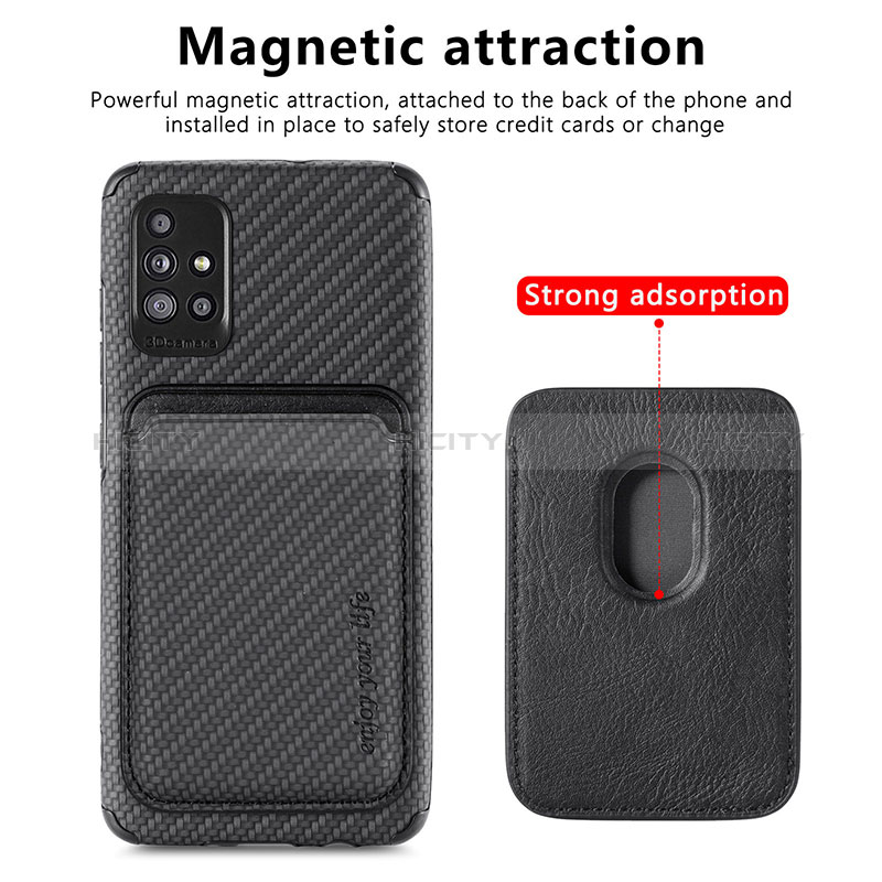 Funda Silicona Carcasa Ultrafina Goma con Magnetico S01D para Samsung Galaxy M40S