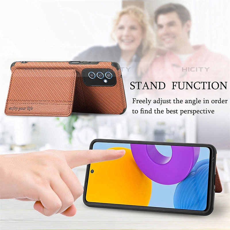 Funda Silicona Carcasa Ultrafina Goma con Magnetico S01D para Samsung Galaxy M52 5G