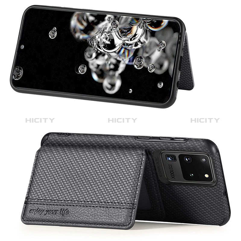 Funda Silicona Carcasa Ultrafina Goma con Magnetico S01D para Samsung Galaxy S20 Ultra 5G