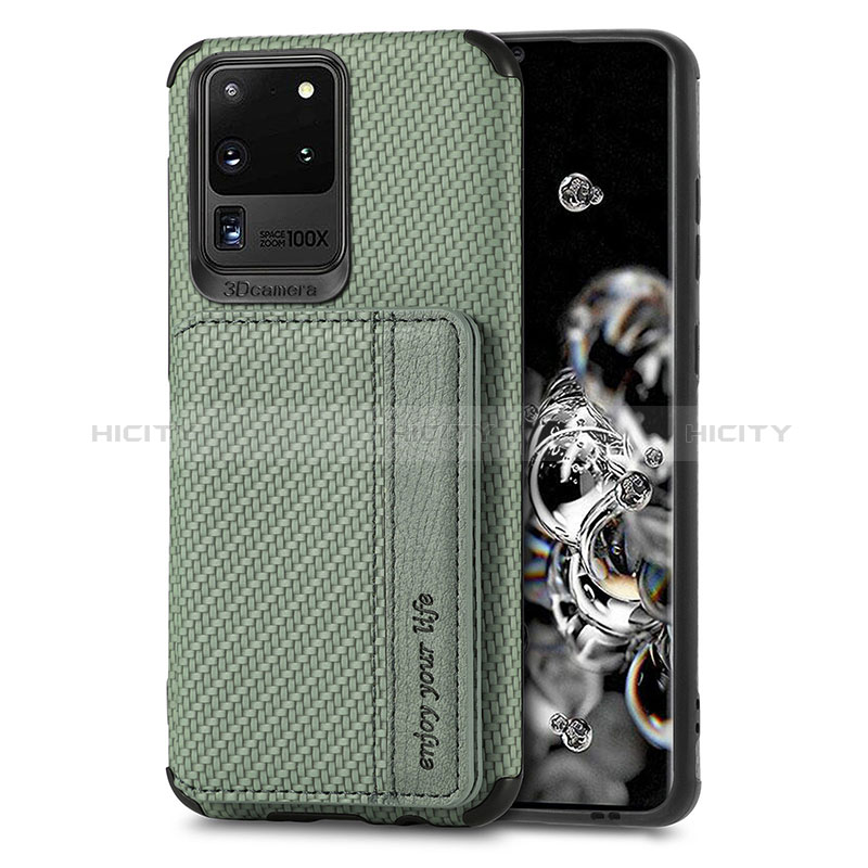 Funda Silicona Carcasa Ultrafina Goma con Magnetico S01D para Samsung Galaxy S20 Ultra 5G