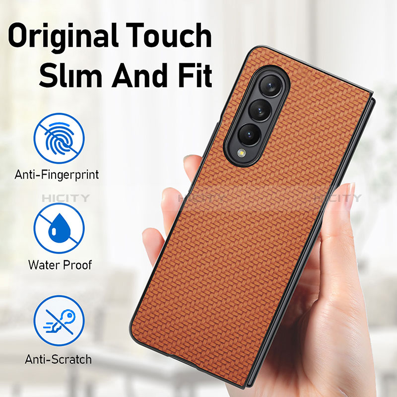 Funda Silicona Carcasa Ultrafina Goma con Magnetico S01D para Samsung Galaxy Z Fold3 5G