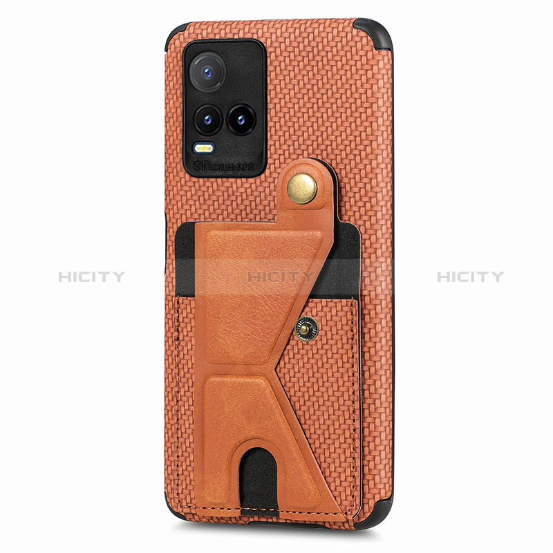 Funda Silicona Carcasa Ultrafina Goma con Magnetico S01D para Vivo Y21