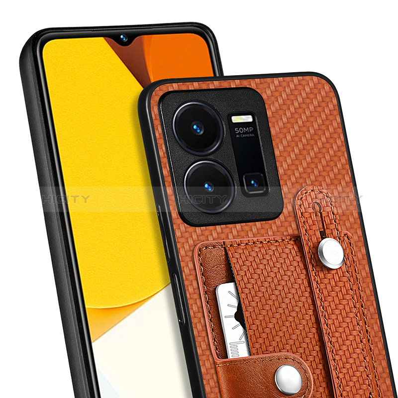 Funda Silicona Carcasa Ultrafina Goma con Magnetico S01D para Vivo Y35 4G