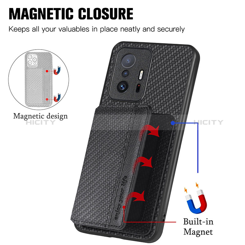 Funda Silicona Carcasa Ultrafina Goma con Magnetico S01D para Xiaomi Mi 11T 5G