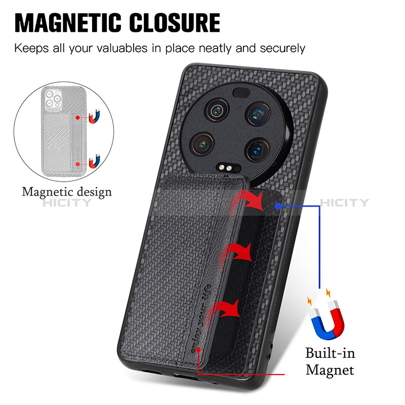 Funda Silicona Carcasa Ultrafina Goma con Magnetico S01D para Xiaomi Mi 13 Ultra 5G