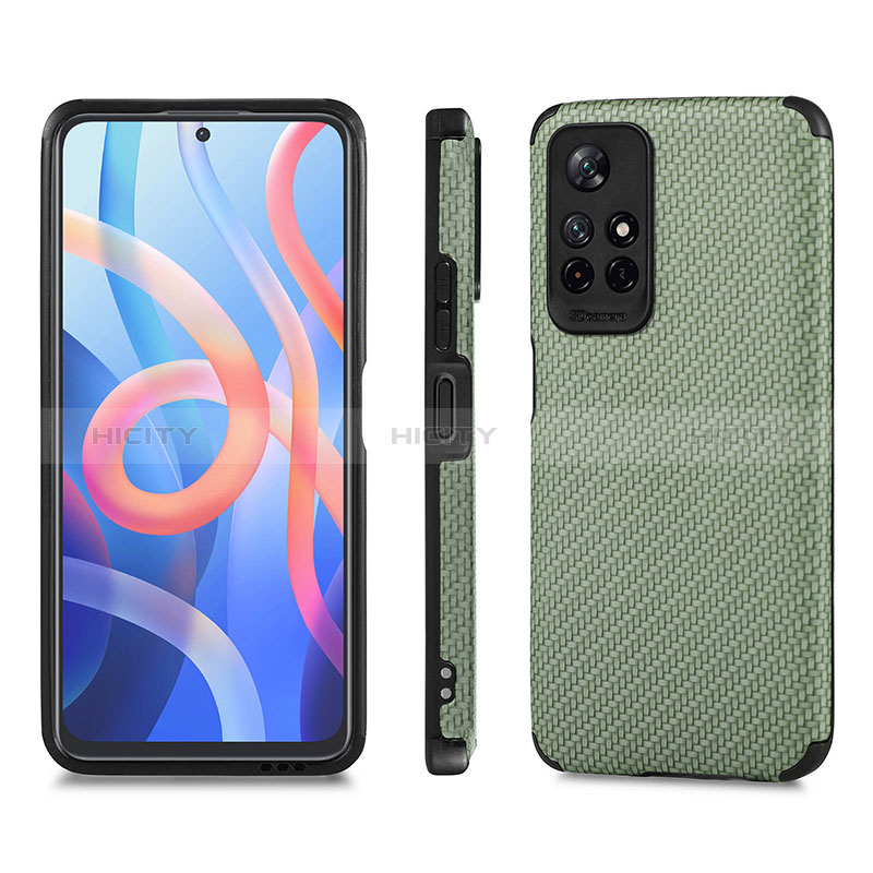 Funda Silicona Carcasa Ultrafina Goma con Magnetico S01D para Xiaomi Poco M4 Pro 5G