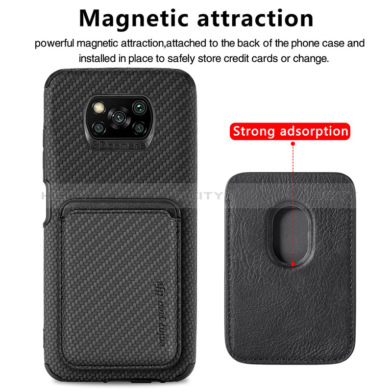 Funda Silicona Carcasa Ultrafina Goma con Magnetico S01D para Xiaomi Poco X3