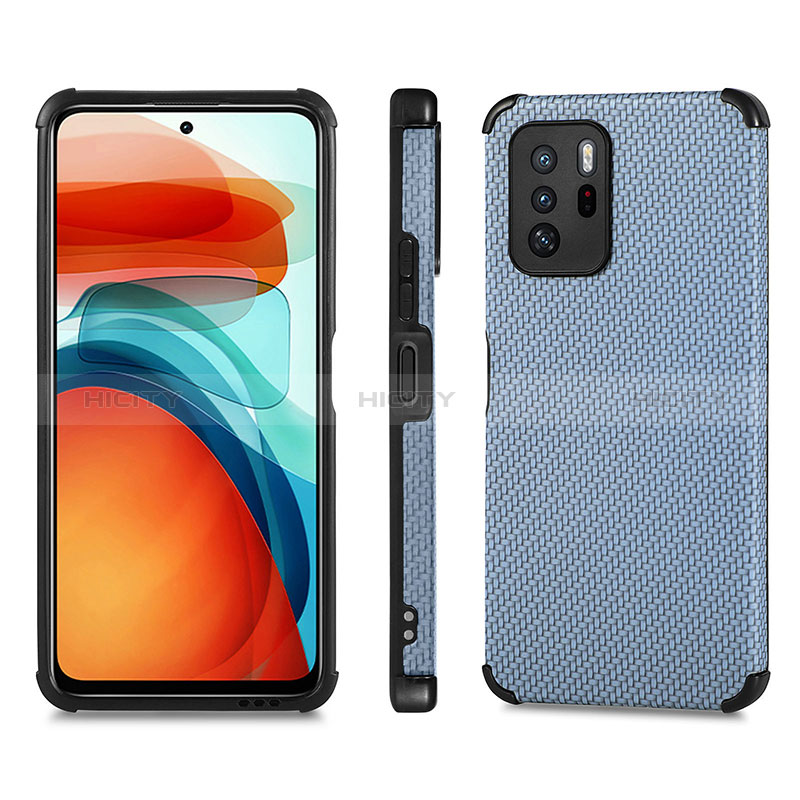 Funda Silicona Carcasa Ultrafina Goma con Magnetico S01D para Xiaomi Poco X3 GT 5G Azul