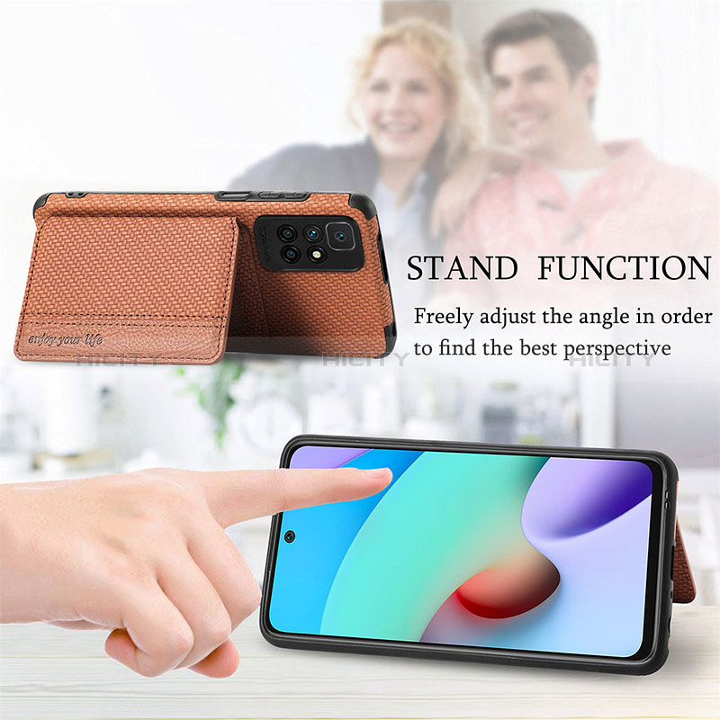 Funda Silicona Carcasa Ultrafina Goma con Magnetico S01D para Xiaomi Redmi 10 4G