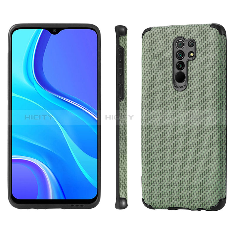 Funda Silicona Carcasa Ultrafina Goma con Magnetico S01D para Xiaomi Redmi 9 Prime India