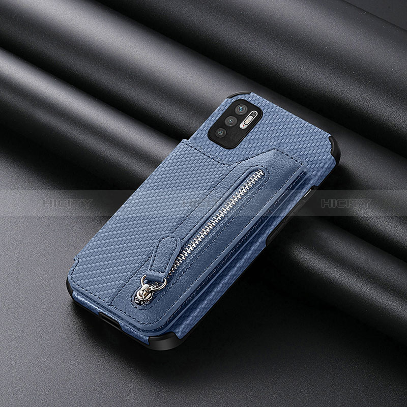 Funda Silicona Carcasa Ultrafina Goma con Magnetico S01D para Xiaomi Redmi Note 10 5G Azul