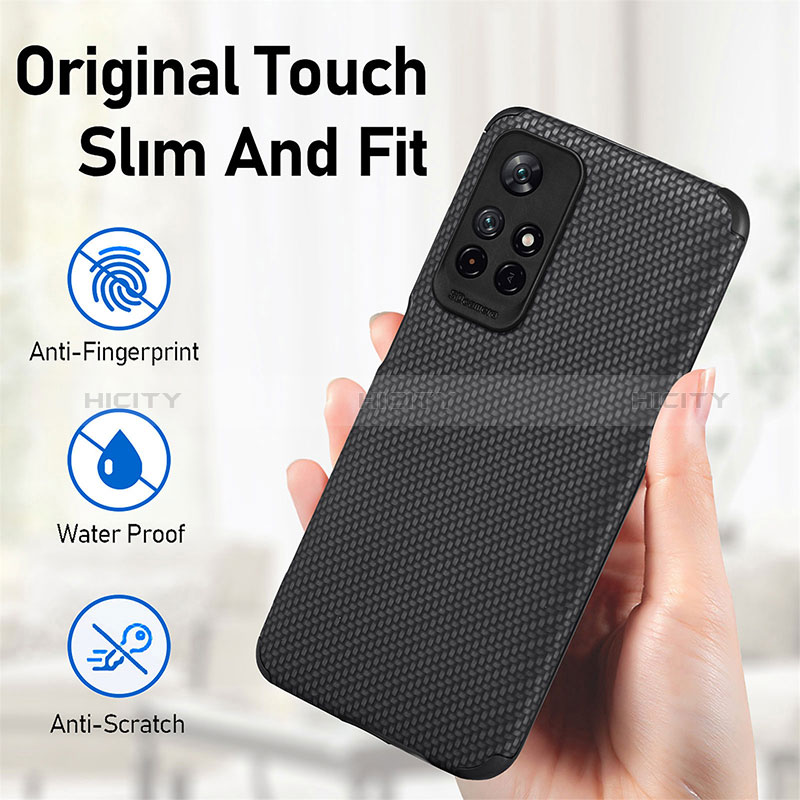 Funda Silicona Carcasa Ultrafina Goma con Magnetico S01D para Xiaomi Redmi Note 11S 5G