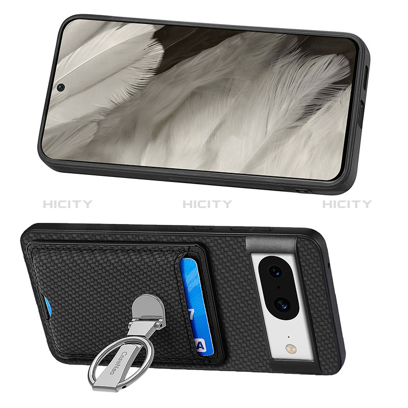 Funda Silicona Carcasa Ultrafina Goma con Magnetico S02D para Google Pixel 8 5G