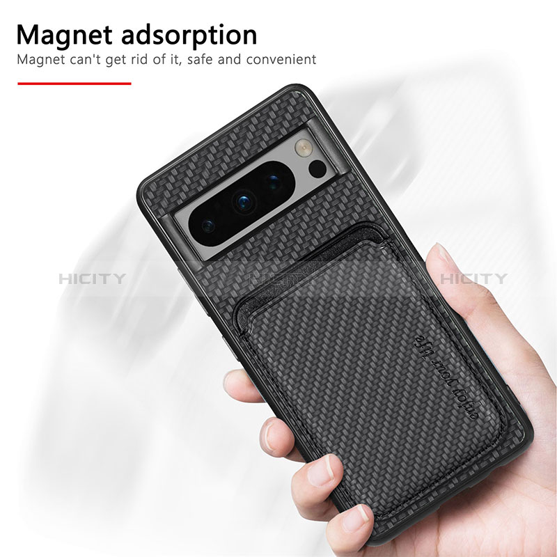 Funda Silicona Carcasa Ultrafina Goma con Magnetico S02D para Google Pixel 8 Pro 5G