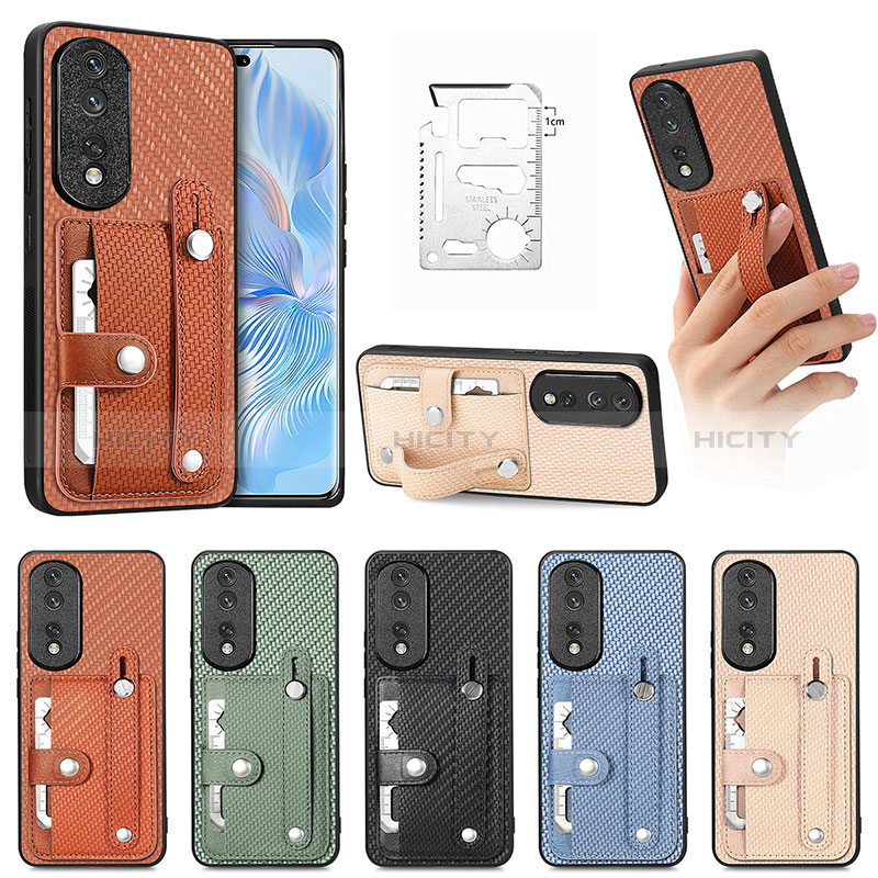 Funda Silicona Carcasa Ultrafina Goma con Magnetico S02D para Huawei Honor 80 Pro 5G