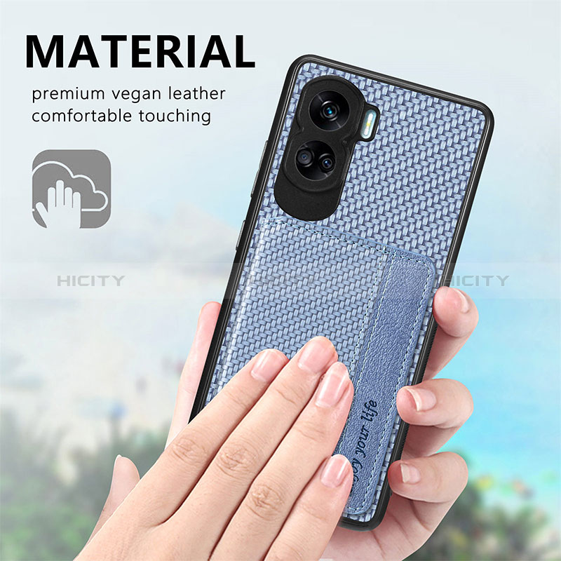 Funda Silicona Carcasa Ultrafina Goma con Magnetico S02D para Huawei Honor 90 Lite 5G