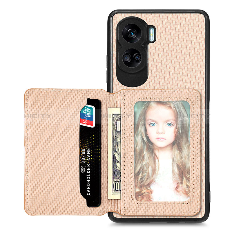 Funda Silicona Carcasa Ultrafina Goma con Magnetico S02D para Huawei Honor 90 Lite 5G