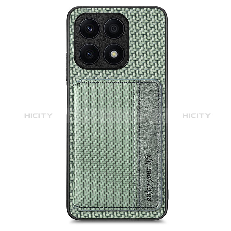 Funda Silicona Carcasa Ultrafina Goma con Magnetico S02D para Huawei Honor X8a 4G Verde