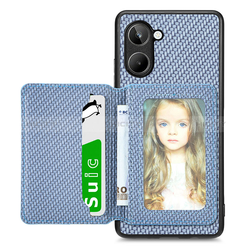 Funda Silicona Carcasa Ultrafina Goma con Magnetico S02D para Realme 10 4G